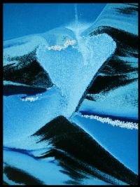 Moving Sand Art in Motion Md21 - Colored Sandscapes - Made in USA Quality - Medium Cherry Frame (Ocean Blue) - Unique Gift Market
