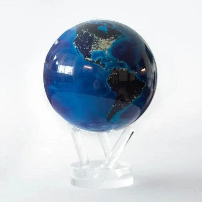 MOVA Globe – Earth at Night (4.5”) | Rotating Globe Powered by Light, No Batteries or Cords | City Lights Satellite Imagery | Unique Gift or Modern Desk Decor - Unique Gift Market