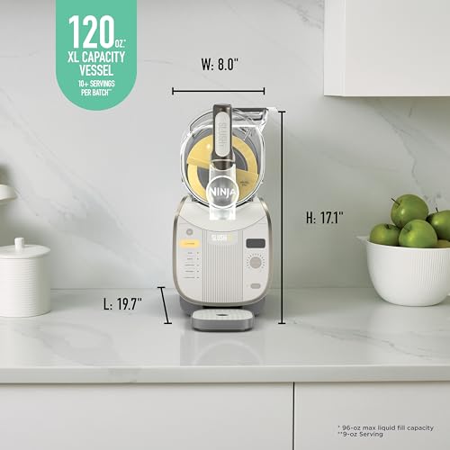 Ninja SLUSHi Max XXL Smart Frozen Drink Maker | Top Performance & Smart Technology, Party-Size 150oz Capacity, No Ice Needed, 6 Programs, Ideal Temp & Texture up to 12 hours | Peach FS605