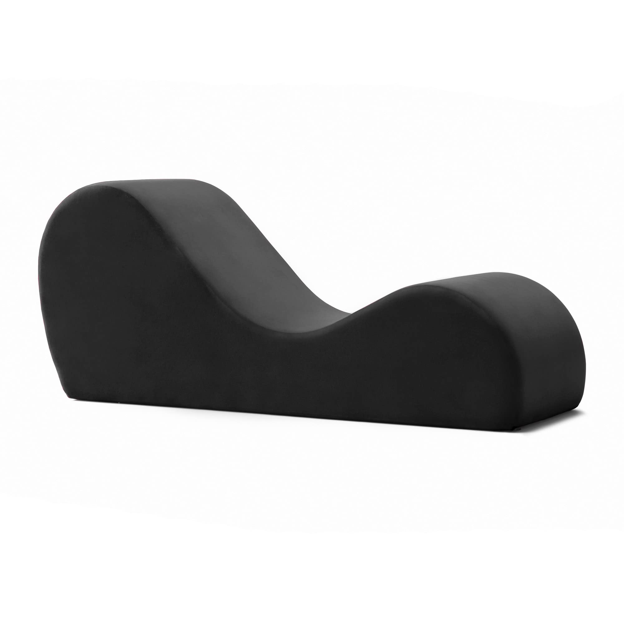 Avana Sleek Chaise Lounge for Yoga, Stretching, Relaxation-Made in The USA, 60D x 18W x 26H Inch, Ink Blue