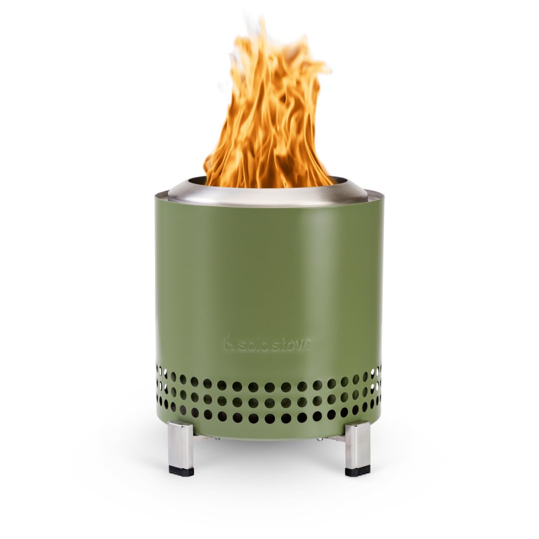 Solo Stove Mesa XL, 7 Inch Tabletop Fire Pit with Stand - Smokeless, Stainless Steel Fire Pit for Camping, Outdoor & Patio- Wood Burning or Pellet Fueled Portable Bonfire, 2.3lbs, Ash