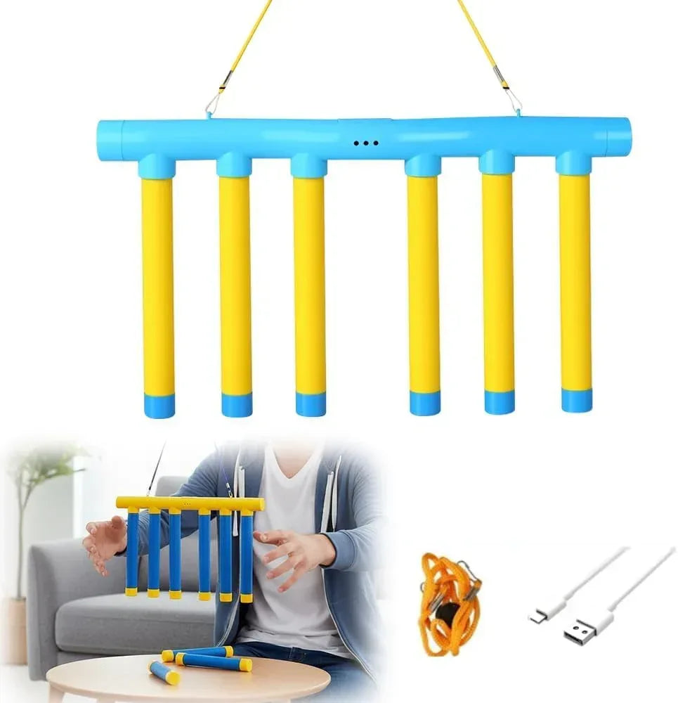 Reflex Drop Sticks Challenge Game, Reaction & Catching Sticks Game for Kids & Adults, 2026 New Hand-Eye Coordination Training Toy, 3 Adjustable Speeds, Family Party & Indoor Outdoor Fun (Yellow) - Unique Gift Market