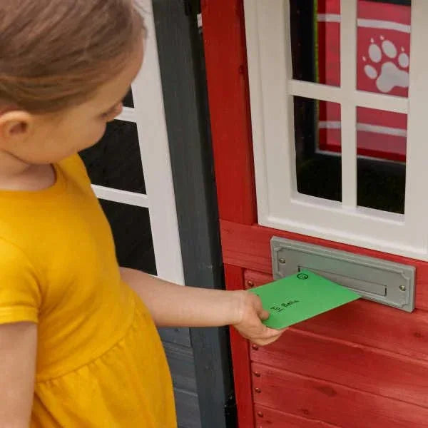 KidKraft Riverscape Wooden Playhouse with Working Doorbell, Fence, Kitchen and Pet Door - Unique Gift Market