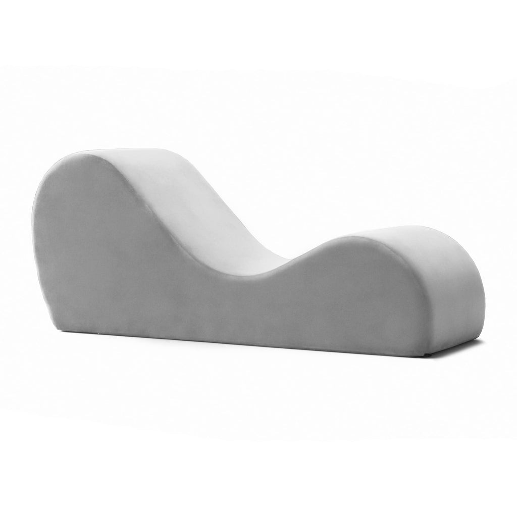 Avana Sleek Chaise Lounge for Yoga, Stretching, Relaxation-Made in The USA, 60D x 18W x 26H Inch, Ink Blue