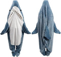 Shark Blanket Hoodie Onesie for Adult & Kid, Wearable Shark Sleeping Bag, Soft Cozy Onesie Costume - Unique Gift Market