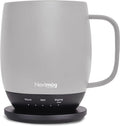 Nextmug - Temperature-Controlled, Self-Heating Coffee Mug (Black - 14 oz.) - Unique Gift Market