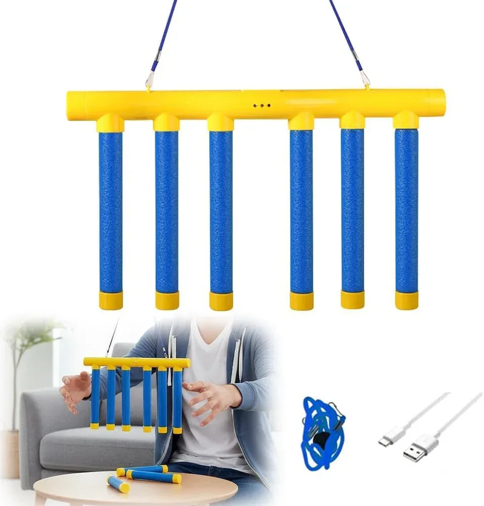 Reflex Drop Sticks Challenge Game, Reaction & Catching Sticks Game for Kids & Adults, 2026 New Hand-Eye Coordination Training Toy, 3 Adjustable Speeds, Family Party & Indoor Outdoor Fun (Yellow) - Unique Gift Market