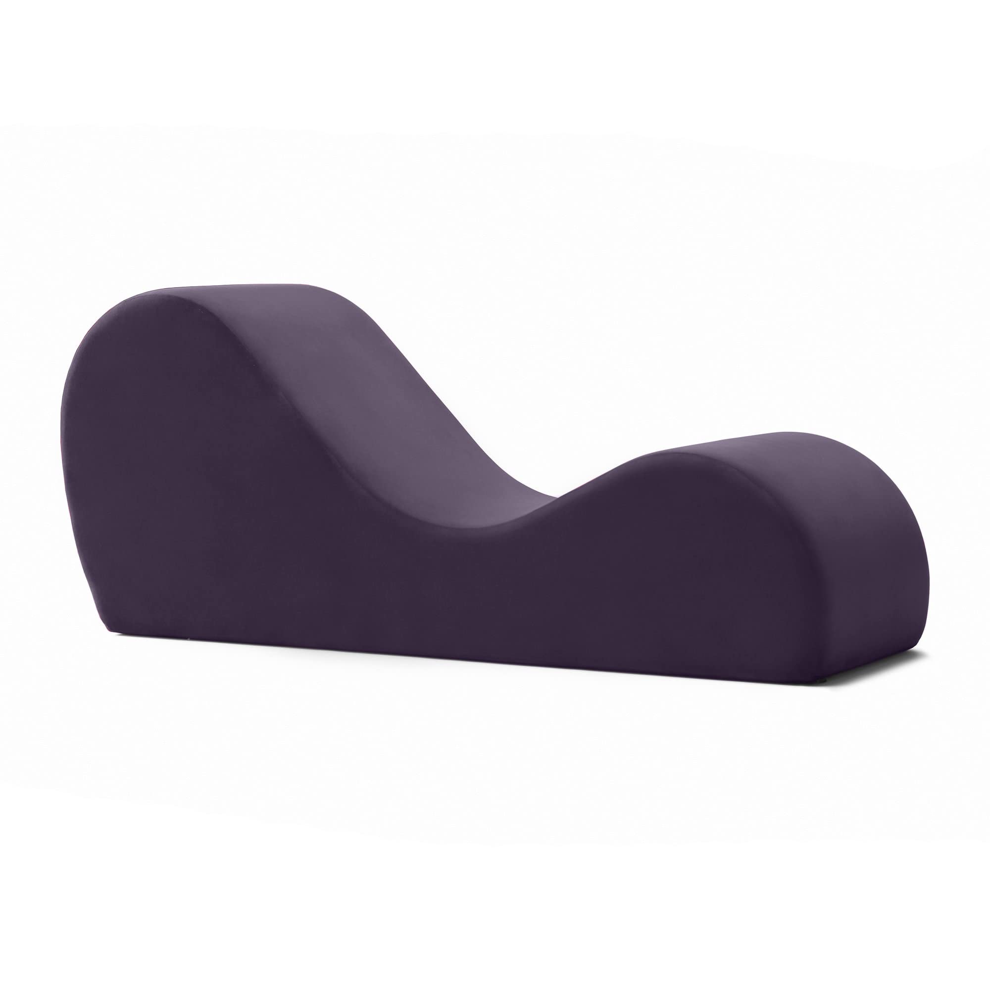 Avana Sleek Chaise Lounge for Yoga, Stretching, Relaxation-Made in The USA, 60D x 18W x 26H Inch, Ink Blue
