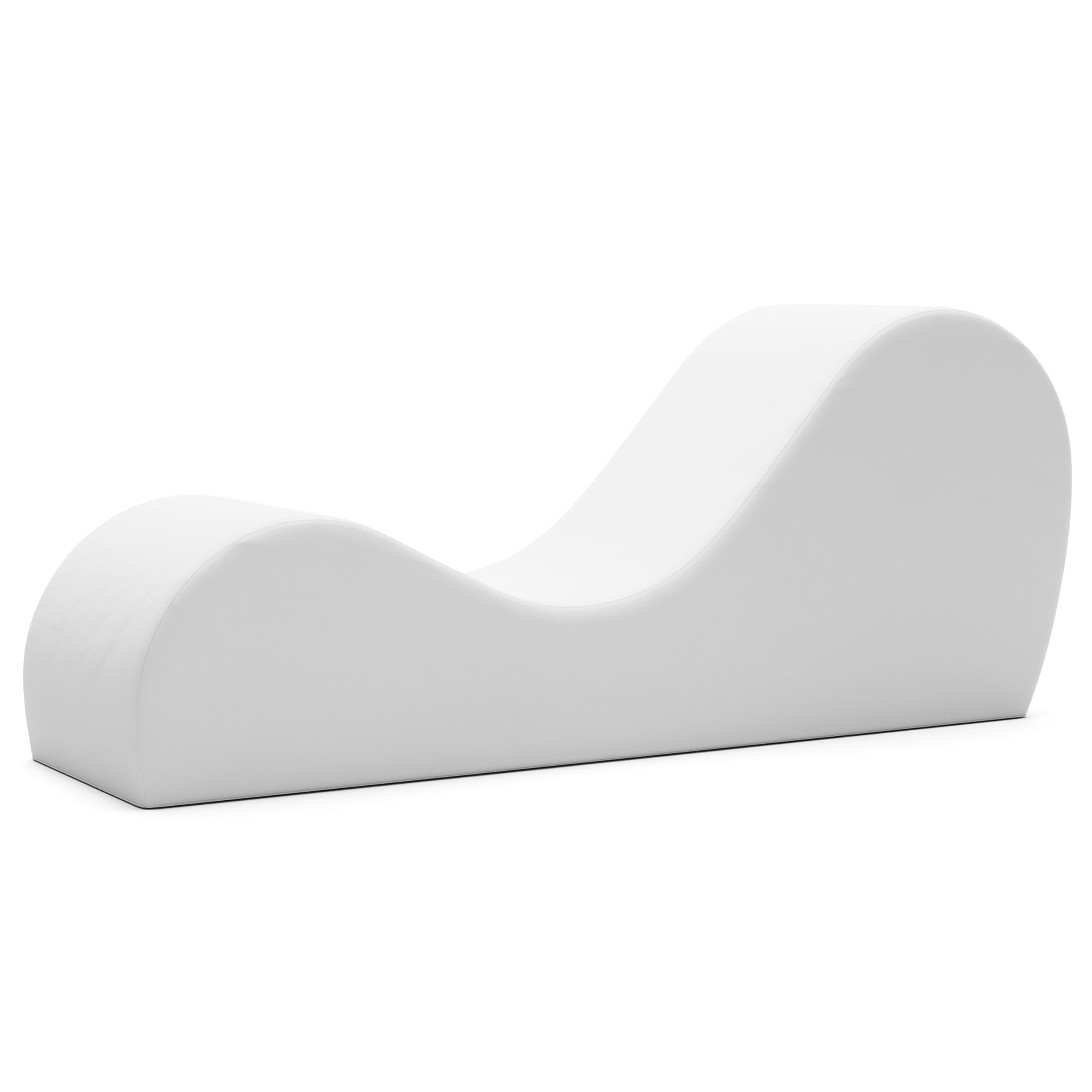 Avana Sleek Chaise Lounge for Yoga, Stretching, Relaxation-Made in The USA, 60D x 18W x 26H Inch, Ink Blue