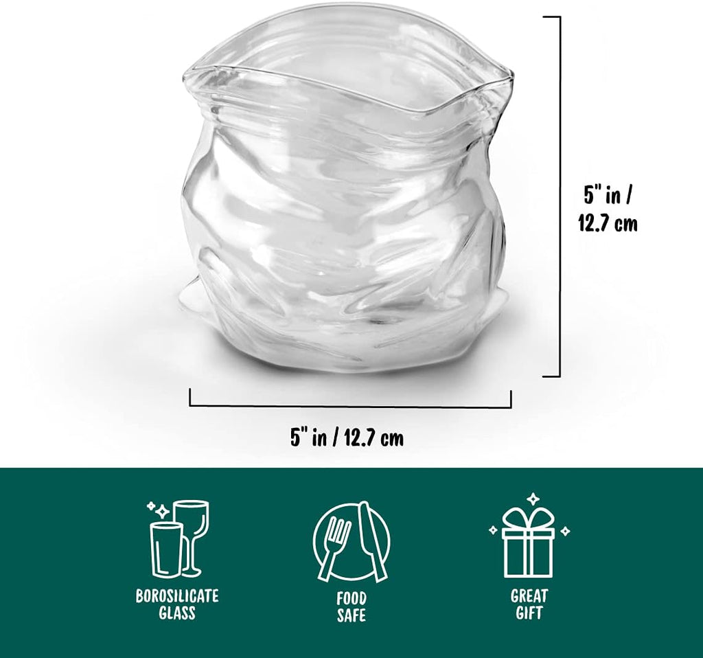 Genuine Fred UNZIPPED Hand-Blown Glass Bowl, One Size