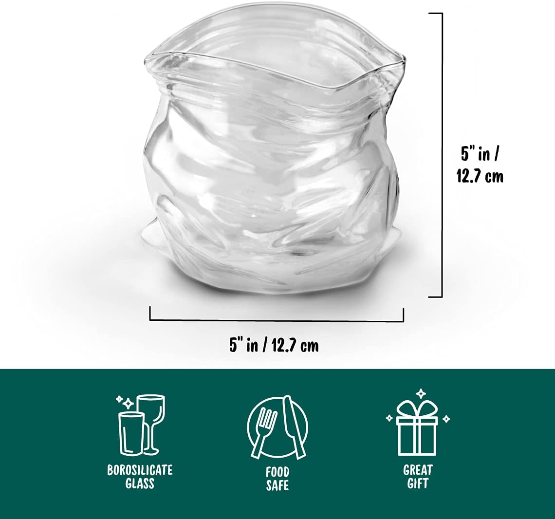 Genuine Fred UNZIPPED Hand-Blown Glass Bowl, One Size