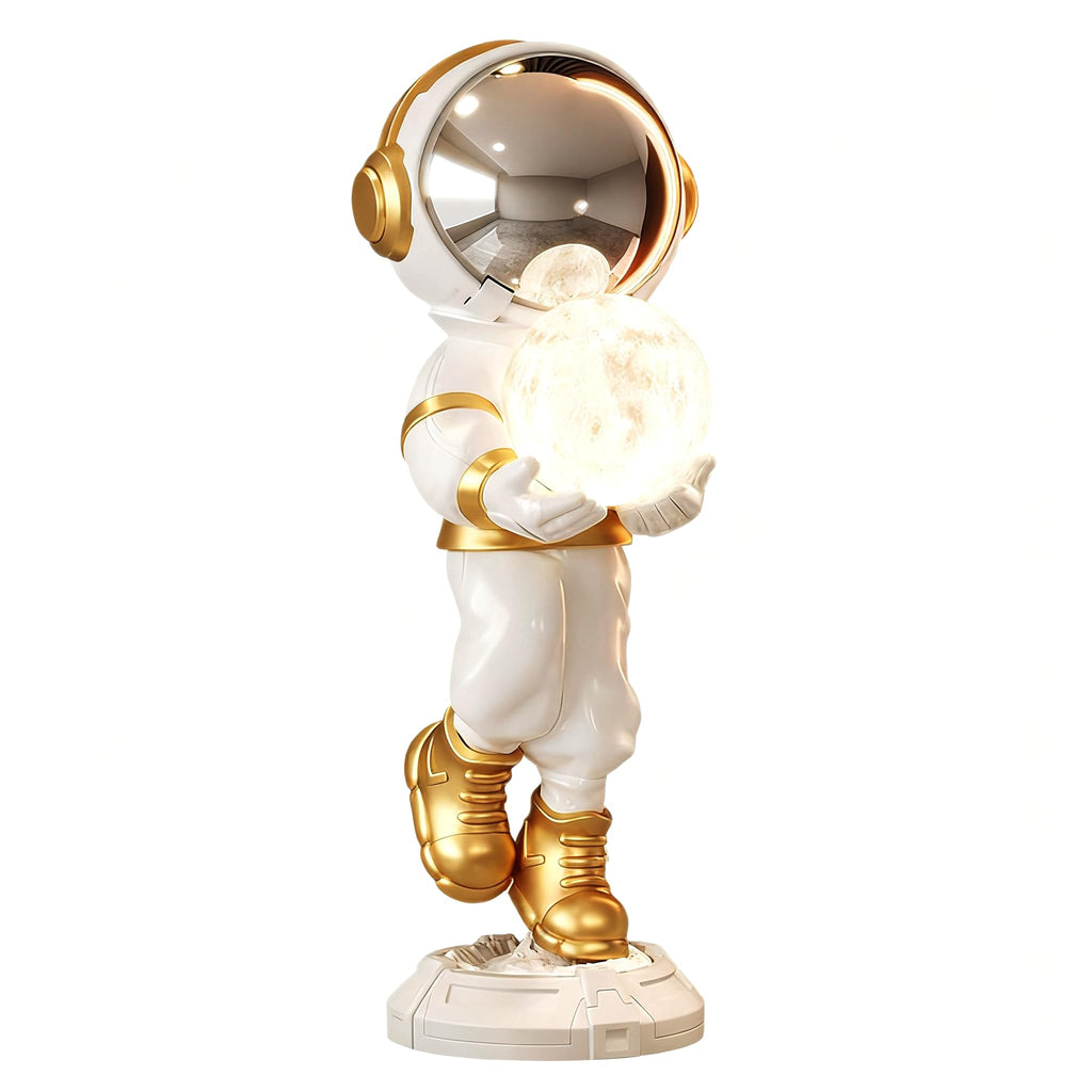 Astronaut Statue, Spaceman Sculpture, Home Decor Sculpture, Cool Metal mask Decoration, Large Spaceman Figurine Decoration