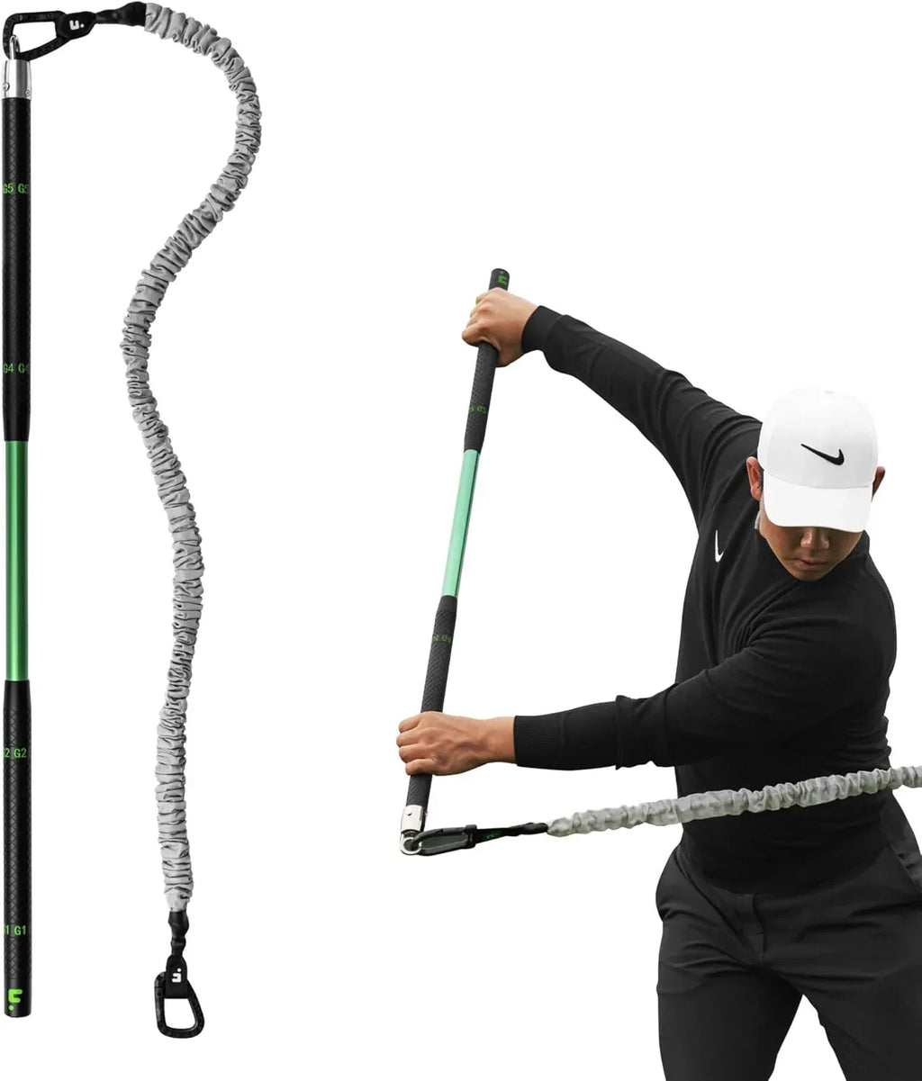 GolfForever Swing Trainer – Golf Training & Fitness System for Strength, Flexibility & Swing Power – Includes 30-Day Membership & Training Bar for Golf-Specific Workouts - Unique Gift Market