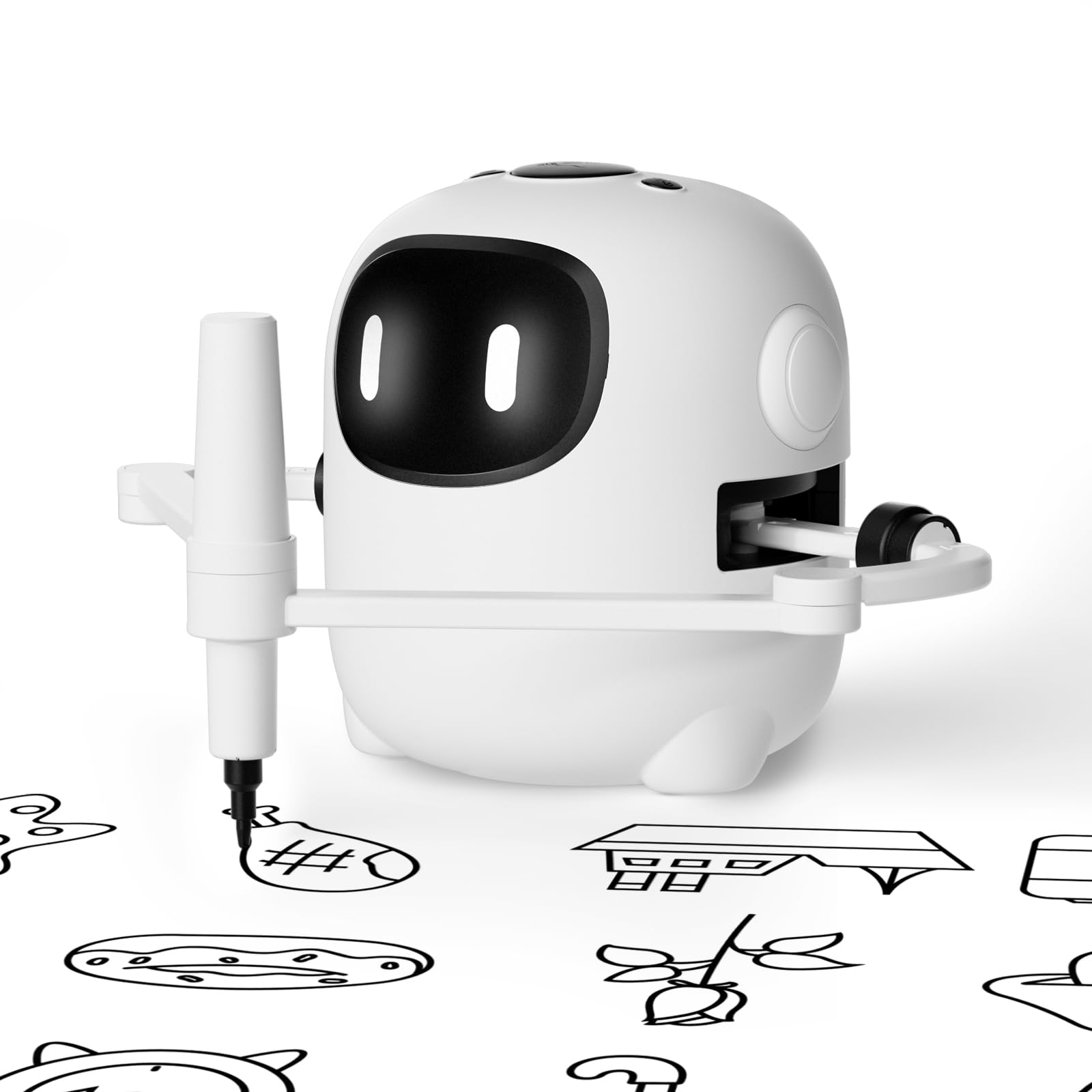 Drawing Robot for Kids with 150 Cards, Voice Interactive Educational Drawing Machine, Montessori Painting Learning Toys for 3 4 5 6 7 8 Year Old Boys Girls Birthday Party
