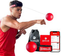 Boxbollen® Boxing Reflex Ball - Celebrity-Endorsed Home Workout Game - App-Connected Punch Counter - Hand Eye Coordination Training Ball - Christmas Gift for Boxers, All Ages - Stocking Stuffer