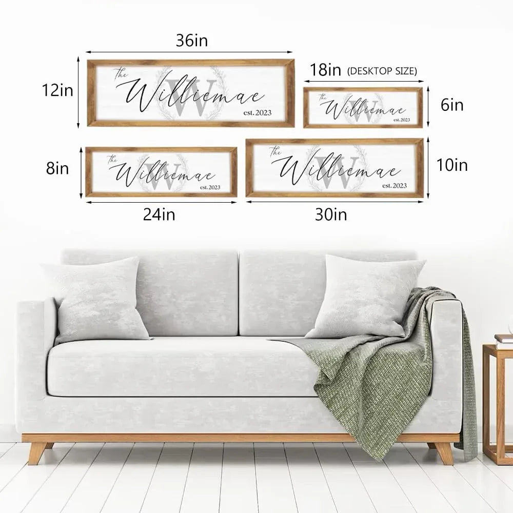 Wedding Gifts for Couples 2026, Custom Wood Wedding Sign for Newlywed, Bridal Shower Gift, Engagement Gift, Personalized Framed Last Name Sign with Established Date for Home - Unique Gift Market