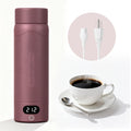 Travel Electric Kettle Portable Mini Kettle, 316 Stainless Steel 16.91Oz/500mL, Small Hot Water Boiler with 4 Temperature,Fast Boiling water with Auto Shut-Off and Boil Dry Protection Cranberry