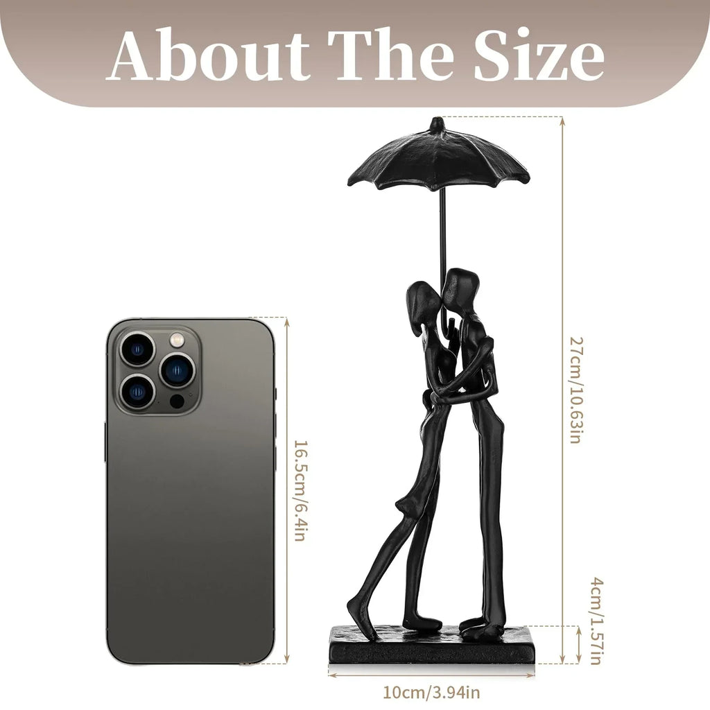 Sziqiqi Anniversary Wedding Gifts for Couple: 6th Anniversary Iron Gifts for Him Her Women Couples - 6 Year Wedding Gift for Christmas Valentines Birthday - Couple Dancing Figurines - Unique Gift Market