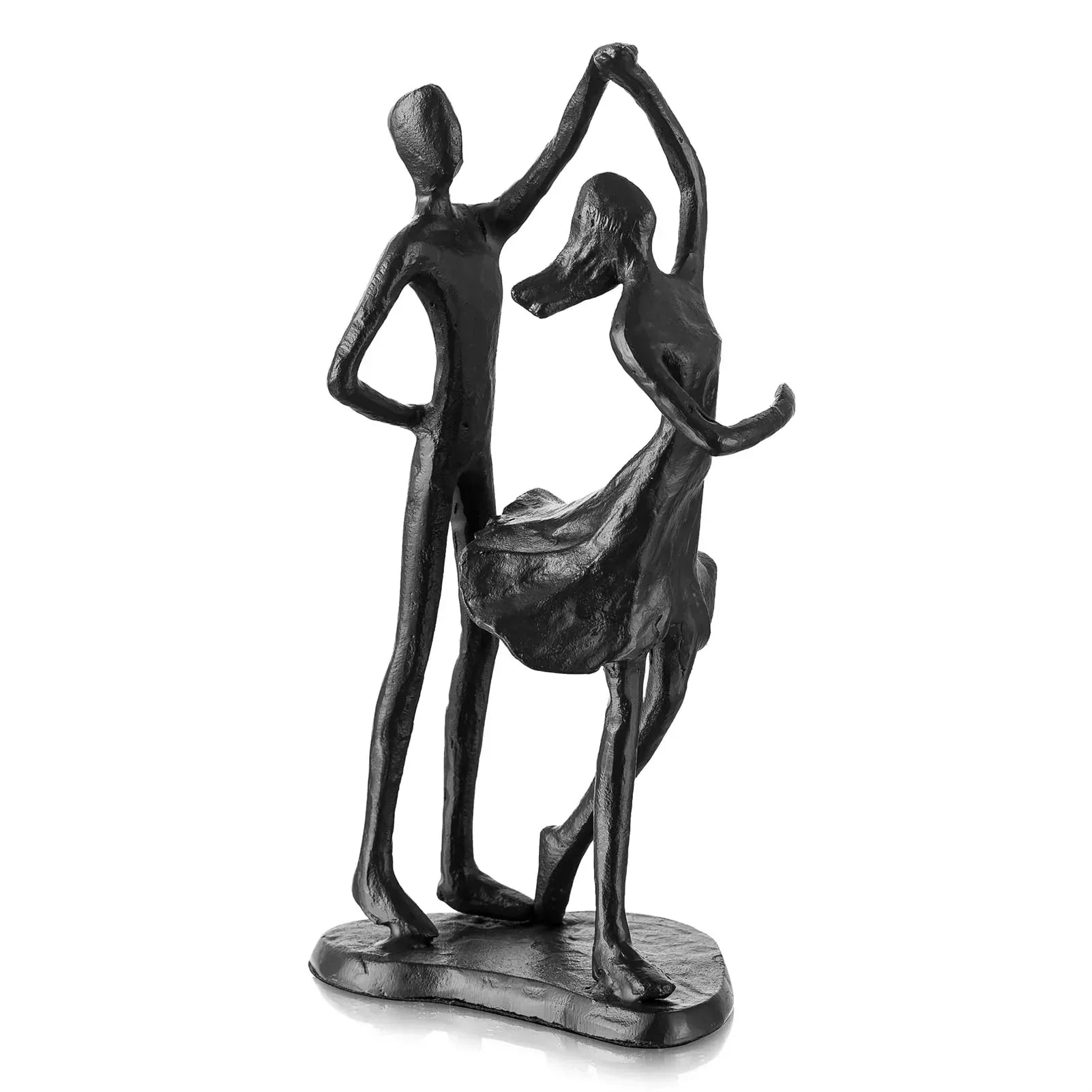 Sziqiqi Anniversary Wedding Gifts for Couple: 6th Anniversary Iron Gifts for Him Her Women Couples - 6 Year Wedding Gift for Christmas Valentines Birthday - Couple Dancing Figurines - Unique Gift Market