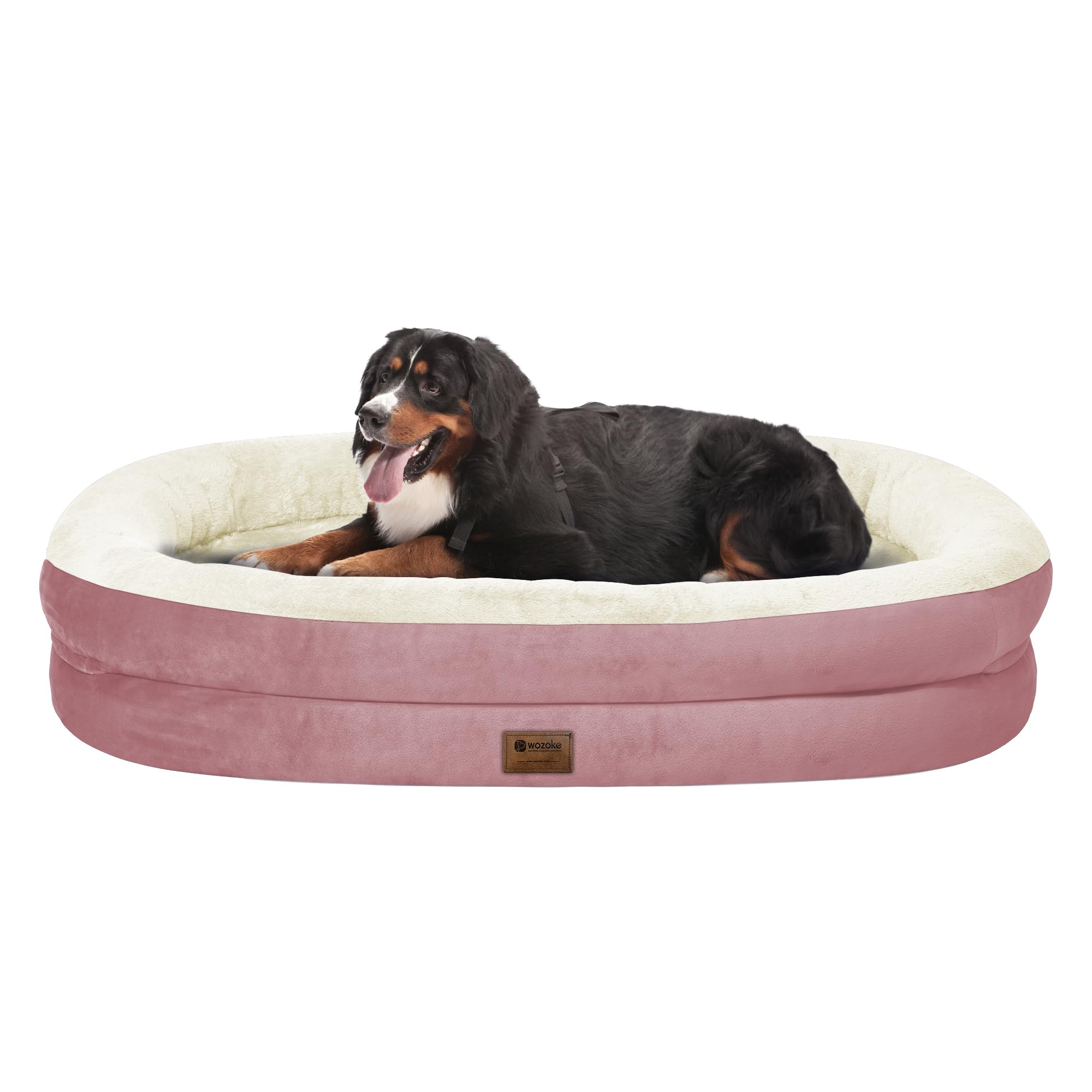 Giant Human Dog Bed for Adults and Pets, 74"x50"x12" Durable Memory Foam for Full-Body Comfort, Waterproof & Machine Washable Cover, Family Shared Lounger for Any Room, Grey