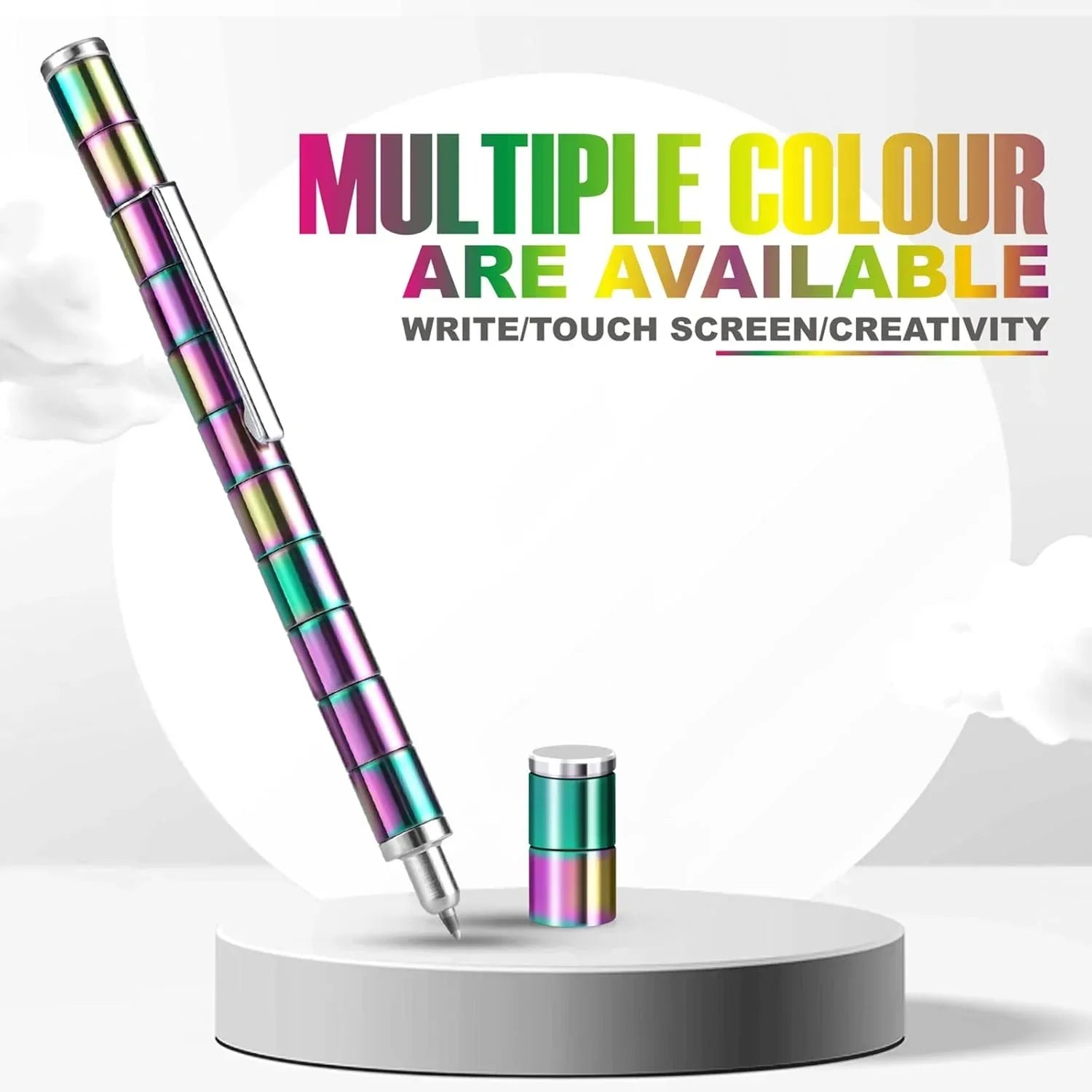 LARAH Color Fidget Pen Toy, Sensory Tool EDC Fidgeting Game for Adults, Cool Gadget Best for Stress and Anxiety Relief and Kill Time,Novelty Gifts for Teen and Adults - Unique Gift Market
