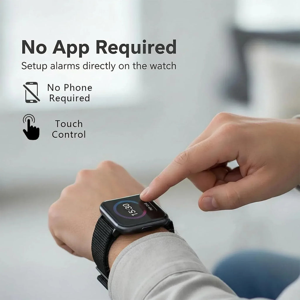 Electric Shock Alarm Clock for Heavy Sleepers Adults or Hard of Hearing - NO Vibrating Loud Alarm Clocks for Bedrooms Travel - ZAP Silent Digital Alarm Clock Wristband - Unique Gift Market
