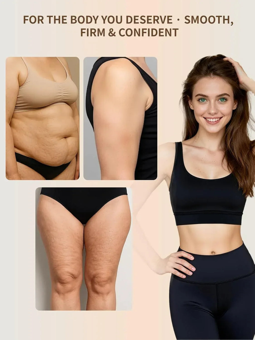 Lymphatic Drainage Massager & Anti Cellulite Massage Tool, Helps Reduce Stretch Marks & Cellulite, for Legs, Arms & Belly, Body Sculpting Machine with Microcurrent, Light, Heat & Vibration - Unique Gift Market