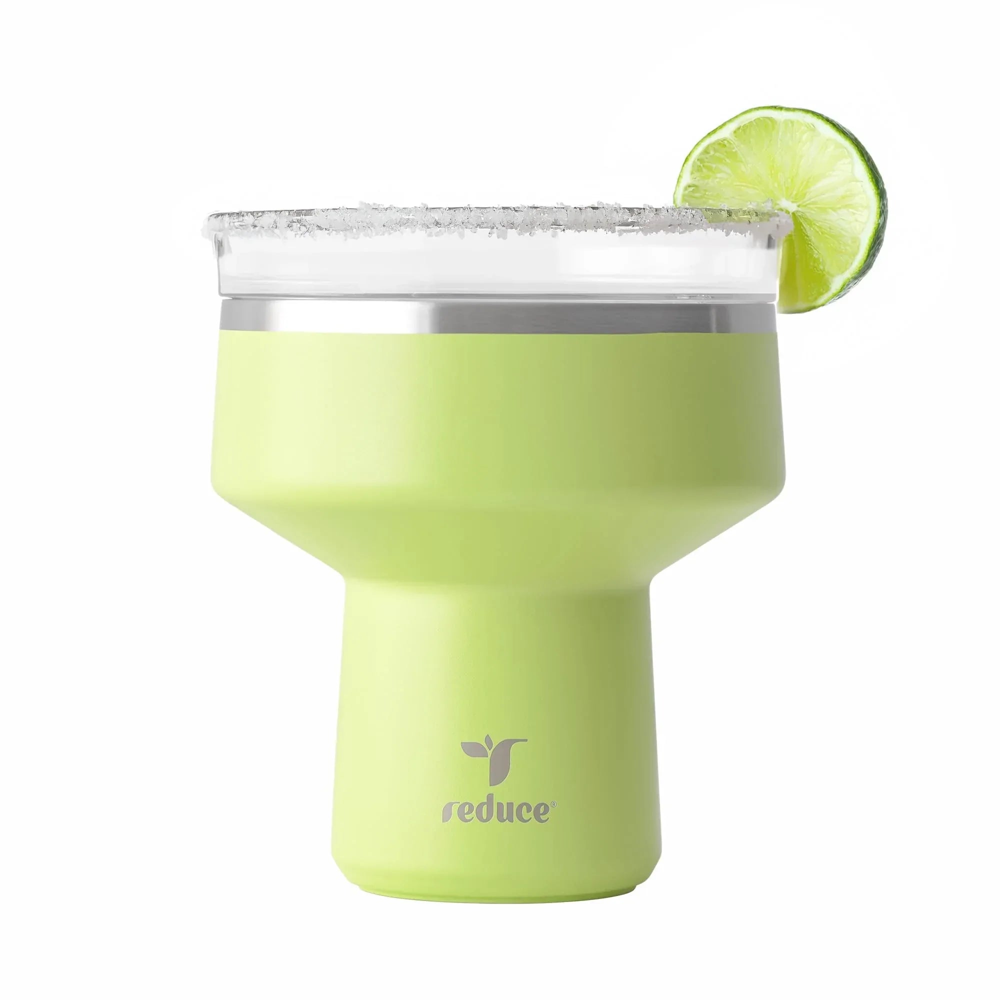 REDUCE Saltini 16 oz Cocktail Tumbler - Insulated Margarita Tumbler with Lid - Keeps Drinks Cold for 10 Hours - 360 Sippable Martini Glass Alternative - Shatterproof, Perfect for Parties - Sea Glass - Unique Gift Market