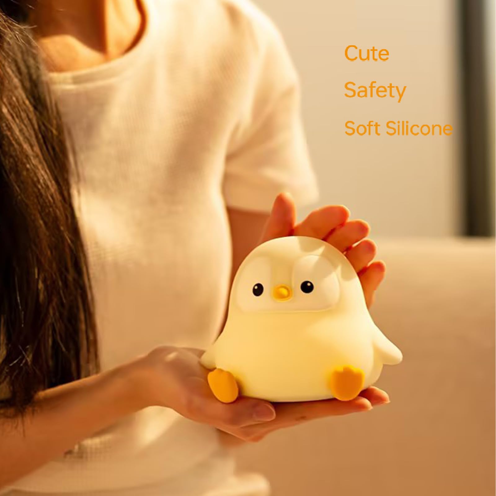 Axolotl Night Light for Kids, Cute Axolotl Lamp Silicone Baby Nursery Night Lamp, Dimmable Squishy Touch Bedside Lamps, Adorable Rechargeable Animal Lamps Gifts Kawaii Room Decor for Kids Girls Boys