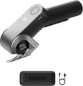 HOTO EdgeFlow Electric Cardboard Cutter, Premium USB-C Rechargeable Cordless Electric Scissors, Titanium Blade & LED Display, Tool-Free Blade Swap & Self-Sharpening, for Cardboard Box, Carpet, Leather - Unique Gift Market
