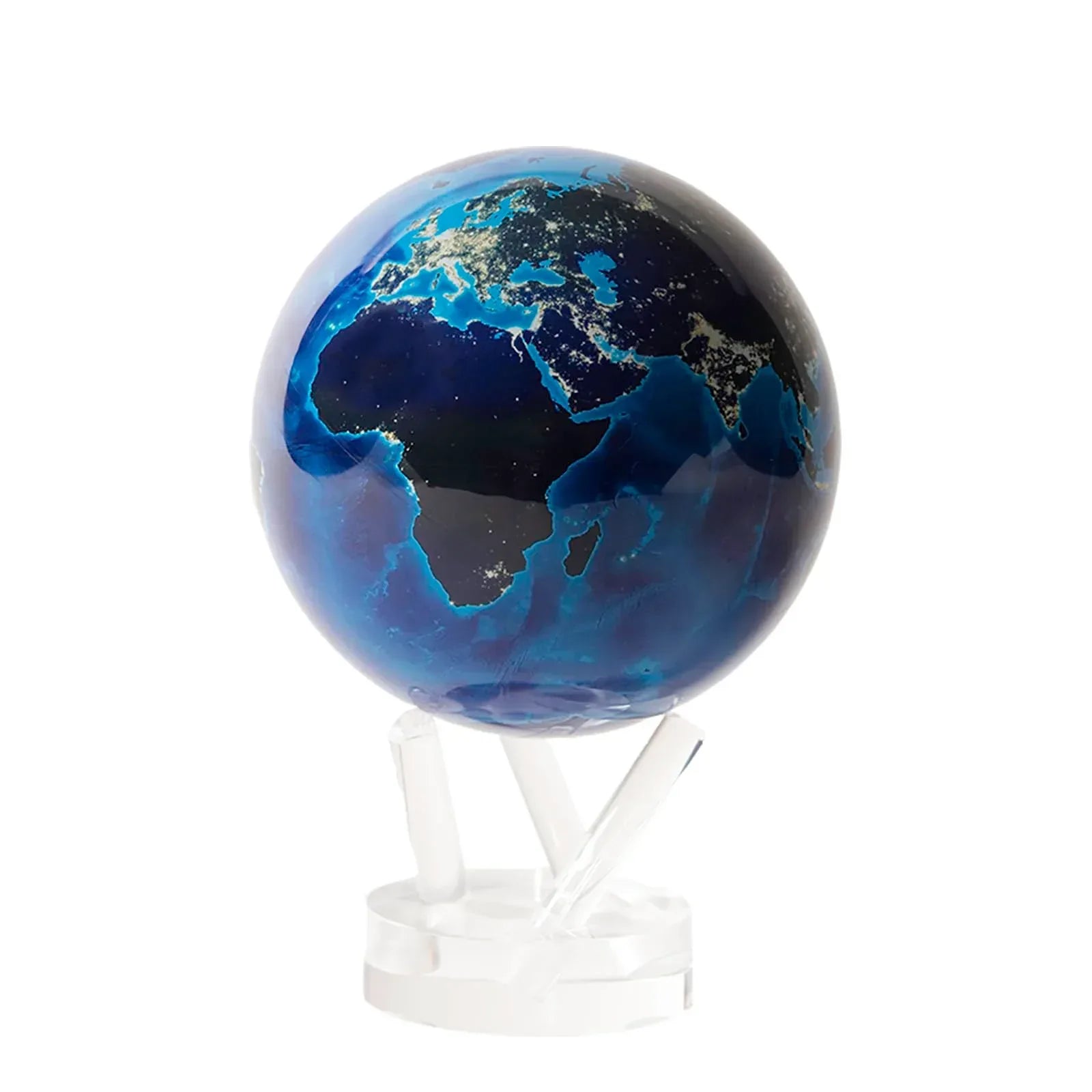 MOVA Globe – Earth at Night (4.5”) | Rotating Globe Powered by Light, No Batteries or Cords | City Lights Satellite Imagery | Unique Gift or Modern Desk Decor - Unique Gift Market