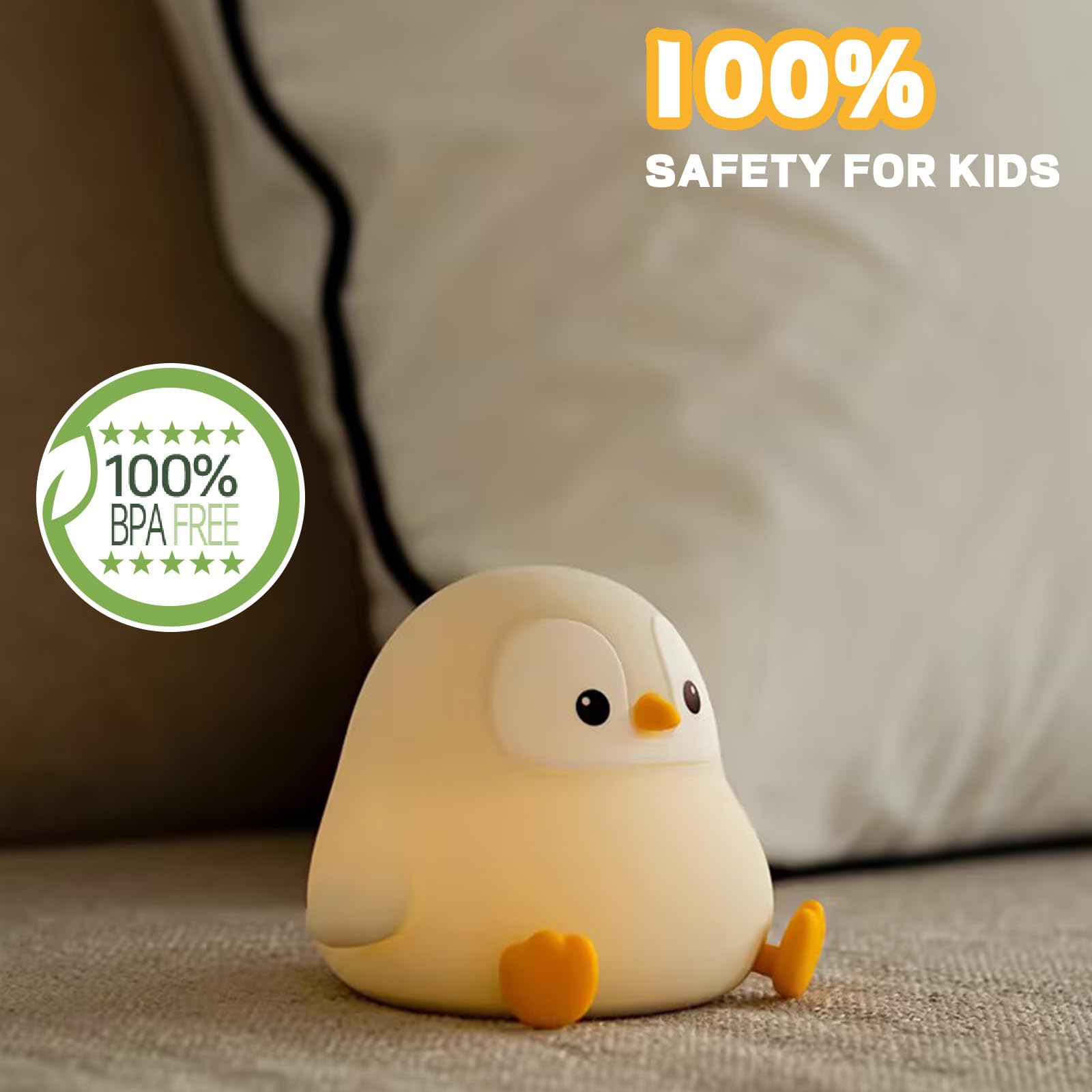 Axolotl Night Light for Kids, Cute Axolotl Lamp Silicone Baby Nursery Night Lamp, Dimmable Squishy Touch Bedside Lamps, Adorable Rechargeable Animal Lamps Gifts Kawaii Room Decor for Kids Girls Boys