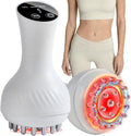Lymphatic Drainage Massager & Anti Cellulite Massage Tool, Helps Reduce Stretch Marks & Cellulite, for Legs, Arms & Belly, Body Sculpting Machine with Microcurrent, Light, Heat & Vibration - Unique Gift Market