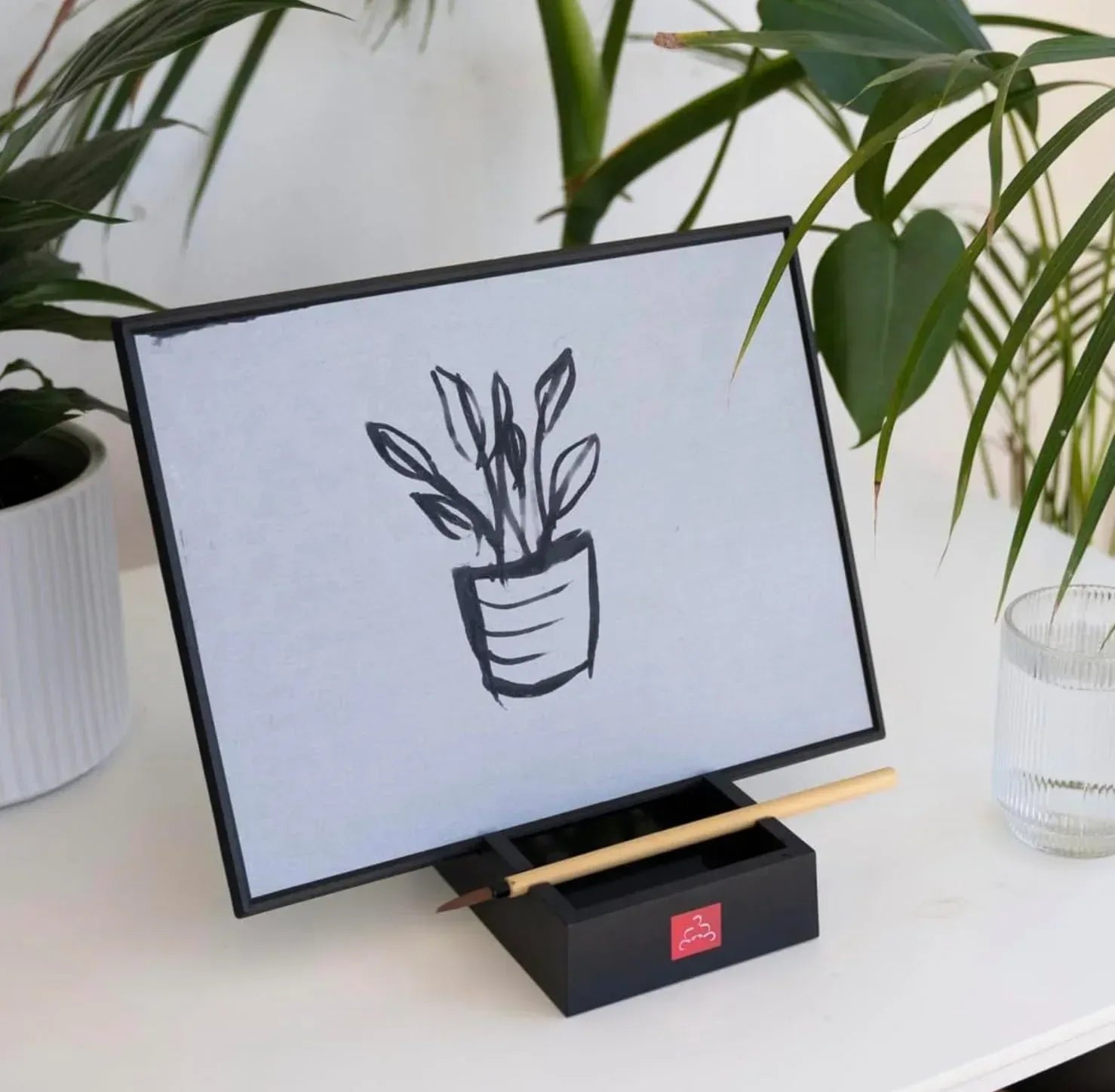 Buddha Board – The Original Water Painting Board for Mindfulness & Creativity – Unique Gift for Artists, Adults & Kids – Mess-Free Zen Art Supplies - Unique Gift Market