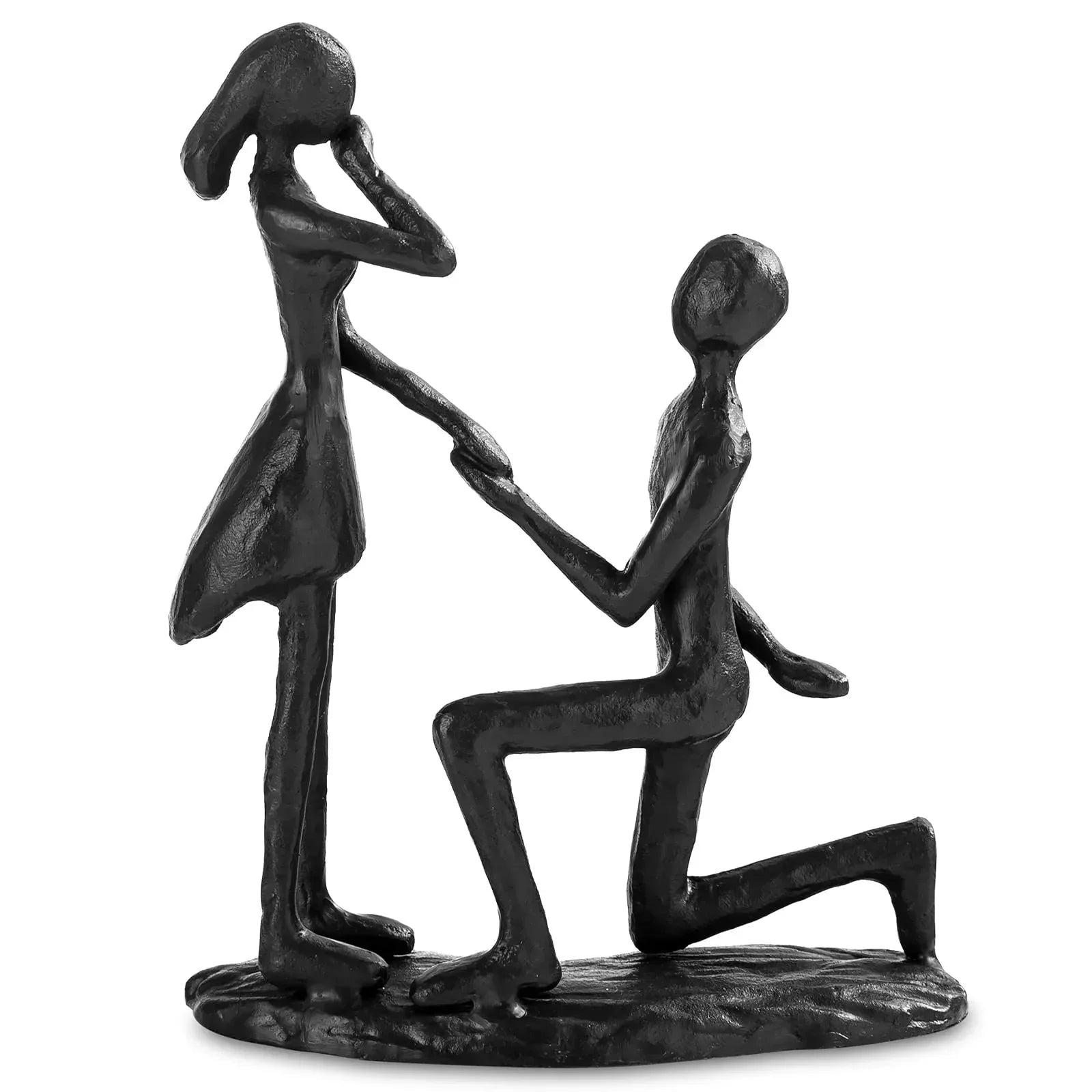 Sziqiqi Anniversary Wedding Gifts for Couple: 6th Anniversary Iron Gifts for Him Her Women Couples - 6 Year Wedding Gift for Christmas Valentines Birthday - Couple Dancing Figurines - Unique Gift Market