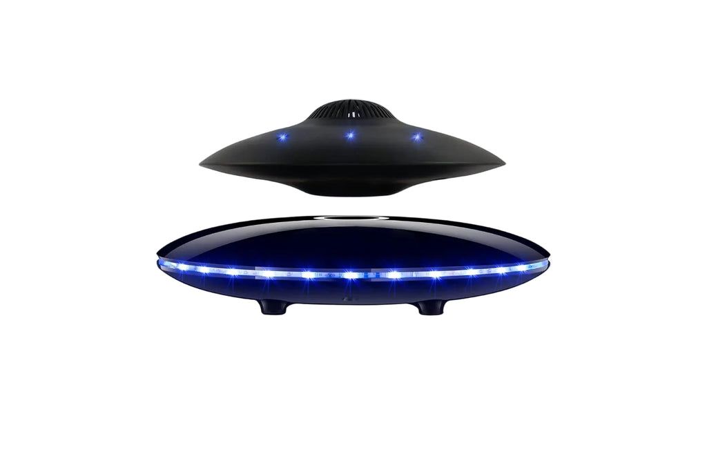 Magnetic Levitating Bluetooth Speaker, Levitating UFO Speakers with LED Lights, 360 Degree Rotation,Wireless Floating Speakers for Home Office Decor Cool Tech Gadgets,Creative Gifts