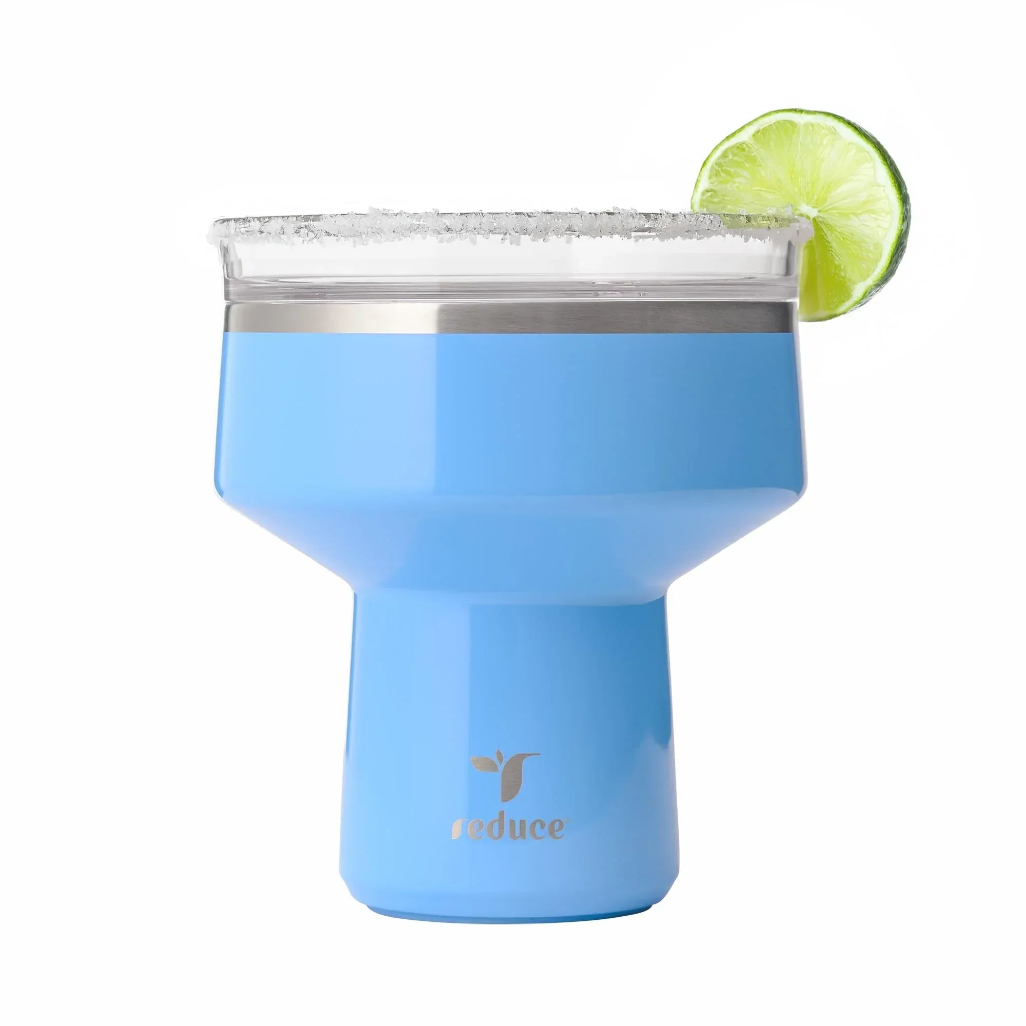 REDUCE Saltini 16 oz Cocktail Tumbler - Insulated Margarita Tumbler with Lid - Keeps Drinks Cold for 10 Hours - 360 Sippable Martini Glass Alternative - Shatterproof, Perfect for Parties - Sea Glass - Unique Gift Market