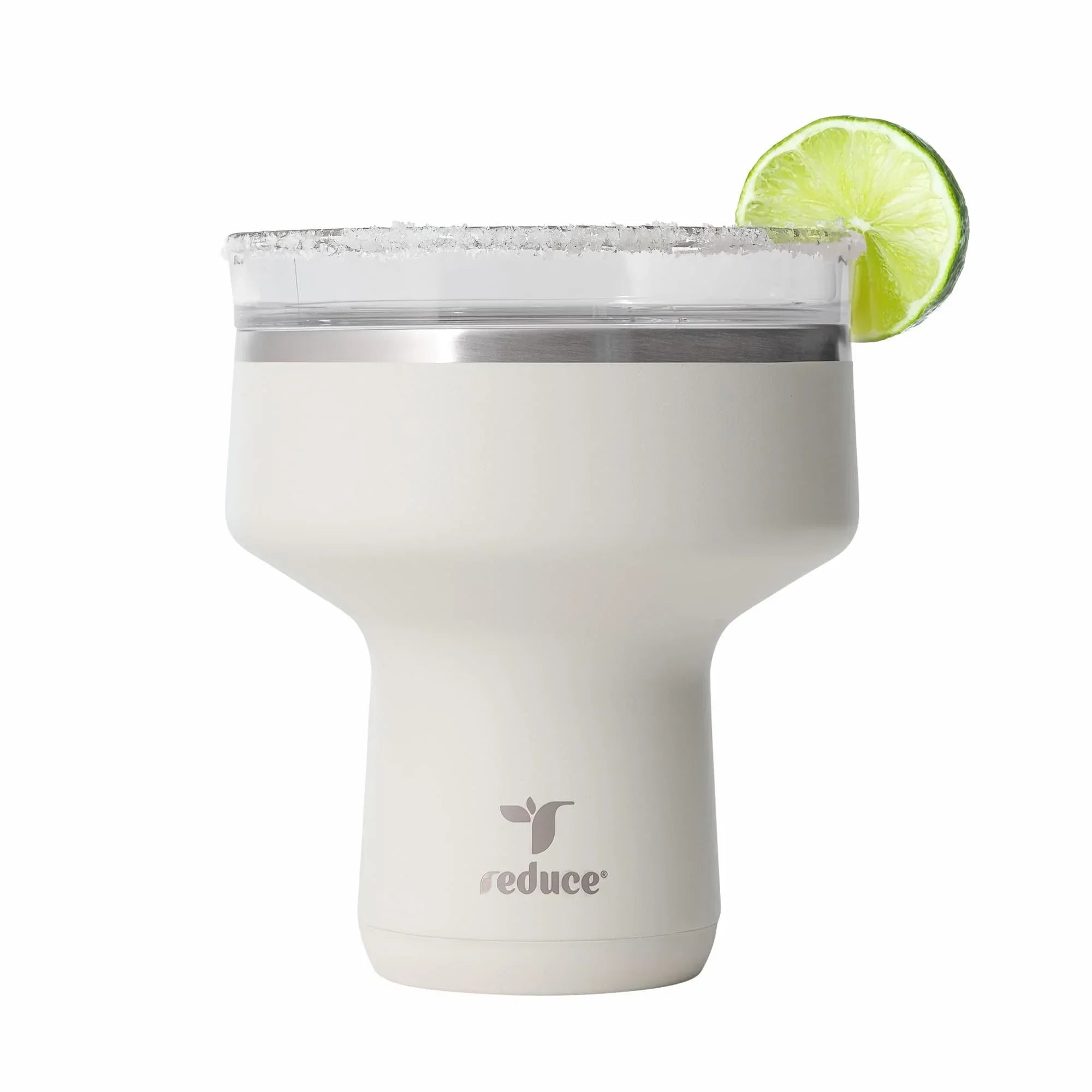 REDUCE Saltini 16 oz Cocktail Tumbler - Insulated Margarita Tumbler with Lid - Keeps Drinks Cold for 10 Hours - 360 Sippable Martini Glass Alternative - Shatterproof, Perfect for Parties - Sea Glass - Unique Gift Market