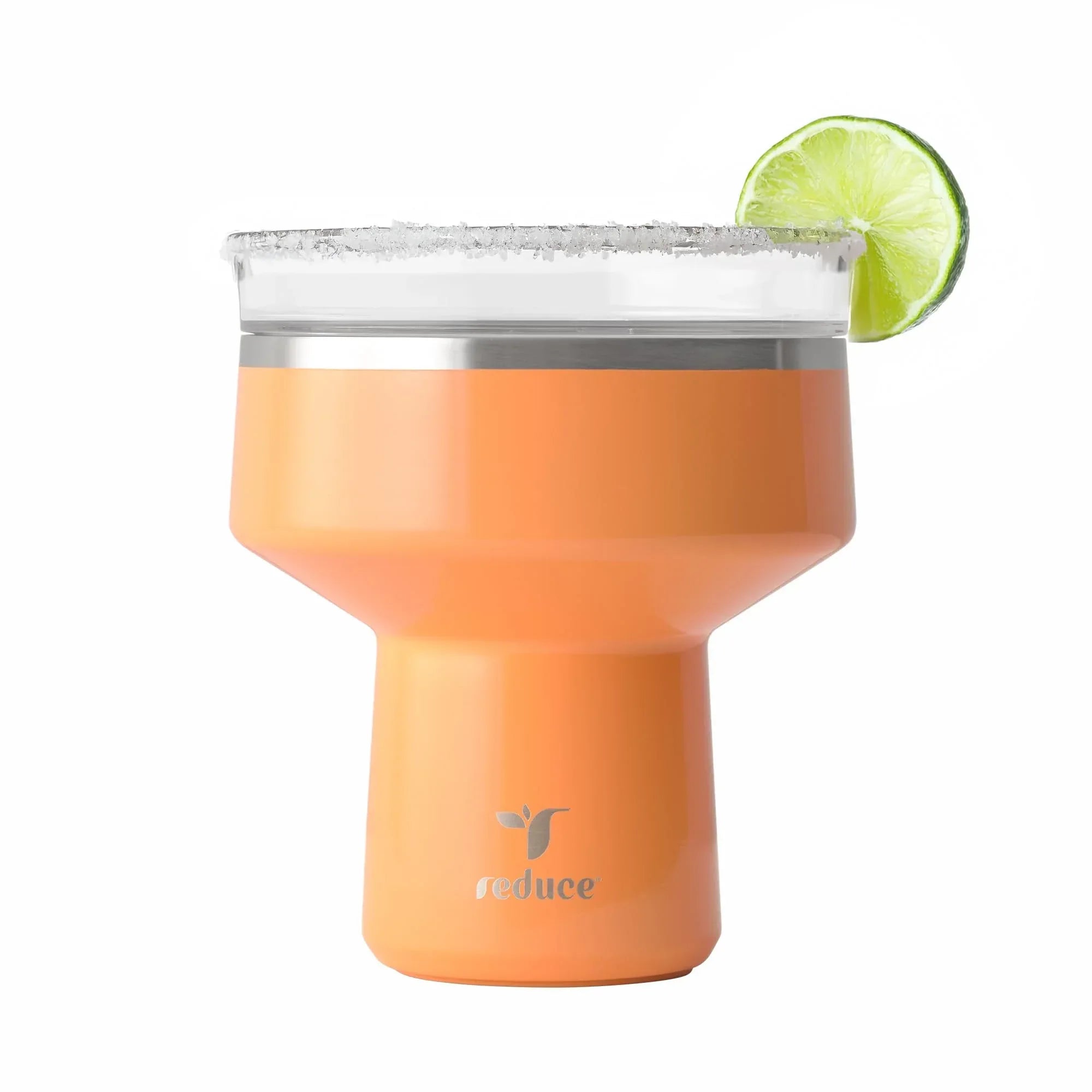 REDUCE Saltini 16 oz Cocktail Tumbler - Insulated Margarita Tumbler with Lid - Keeps Drinks Cold for 10 Hours - 360 Sippable Martini Glass Alternative - Shatterproof, Perfect for Parties - Sea Glass - Unique Gift Market