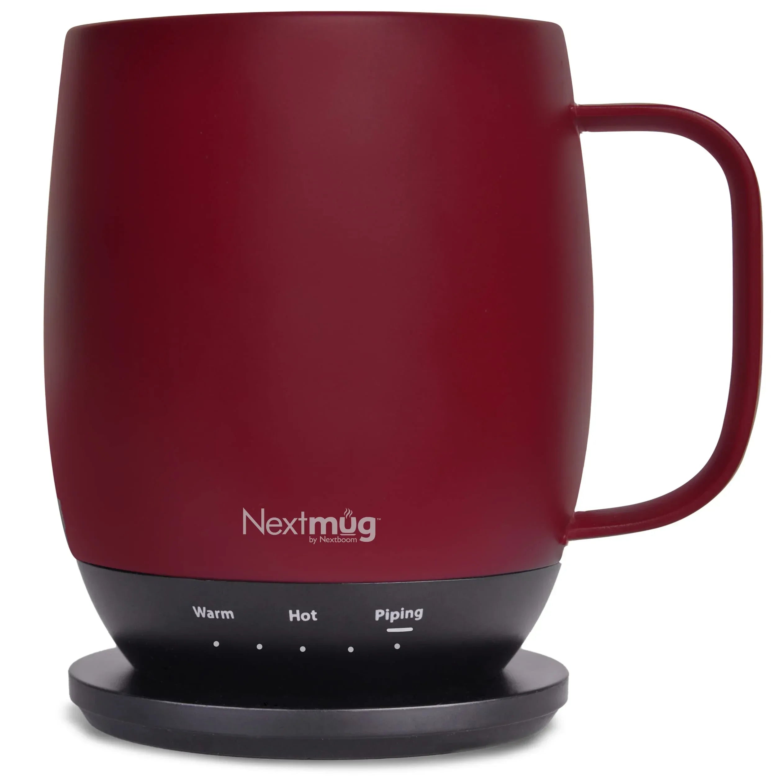Nextmug - Temperature-Controlled, Self-Heating Coffee Mug (Black - 14 oz.) - Unique Gift Market