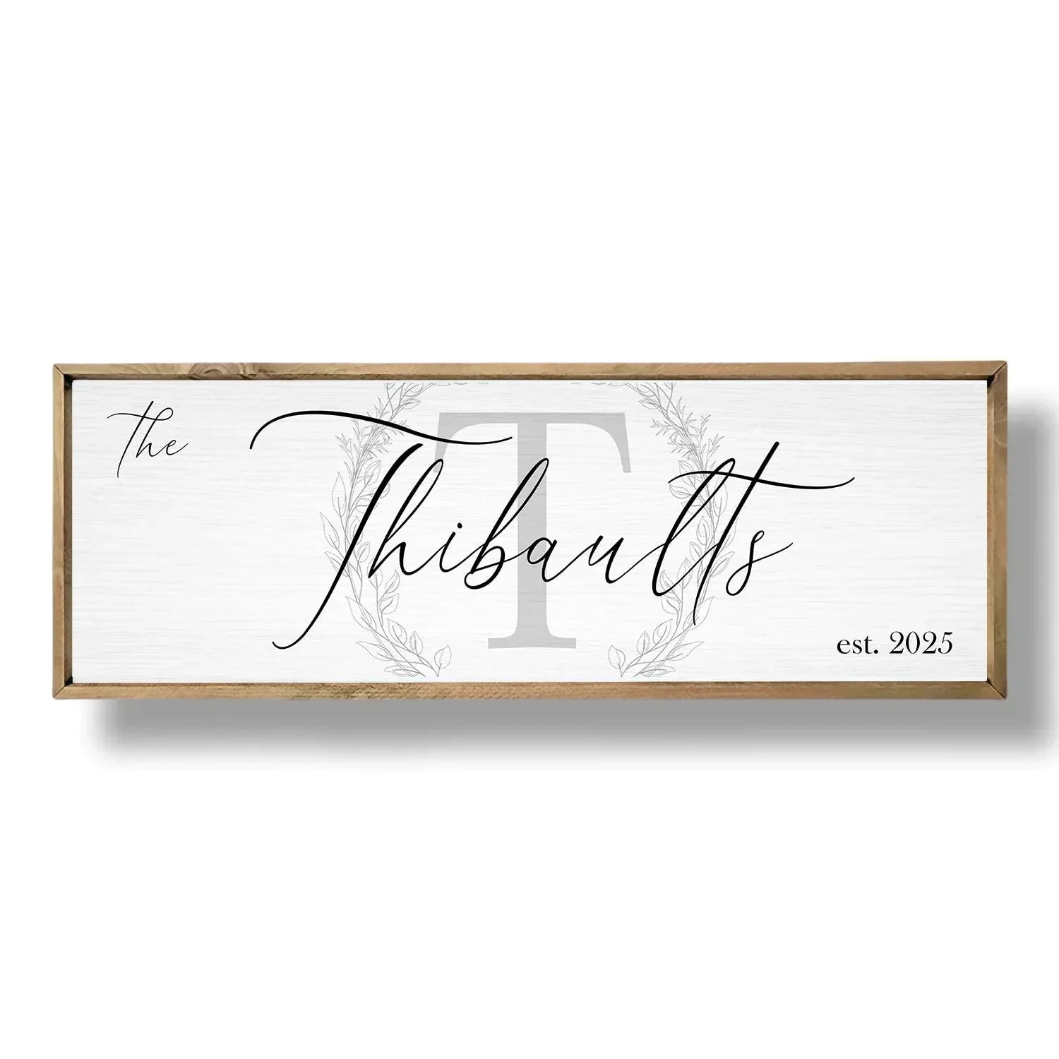Wedding Gifts for Couples 2026, Custom Wood Wedding Sign for Newlywed, Bridal Shower Gift, Engagement Gift, Personalized Framed Last Name Sign with Established Date for Home - Unique Gift Market