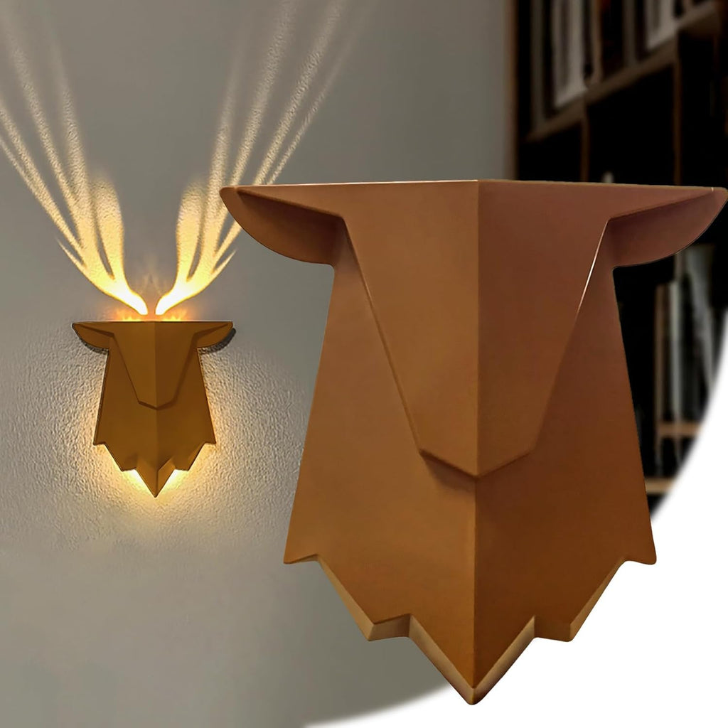 Antler Lamp with Remote Control, Adjustable and Timed Deer Night Light, Suitable for Living Room, Bedroom, Corridor Antler Wall Lamp Decor