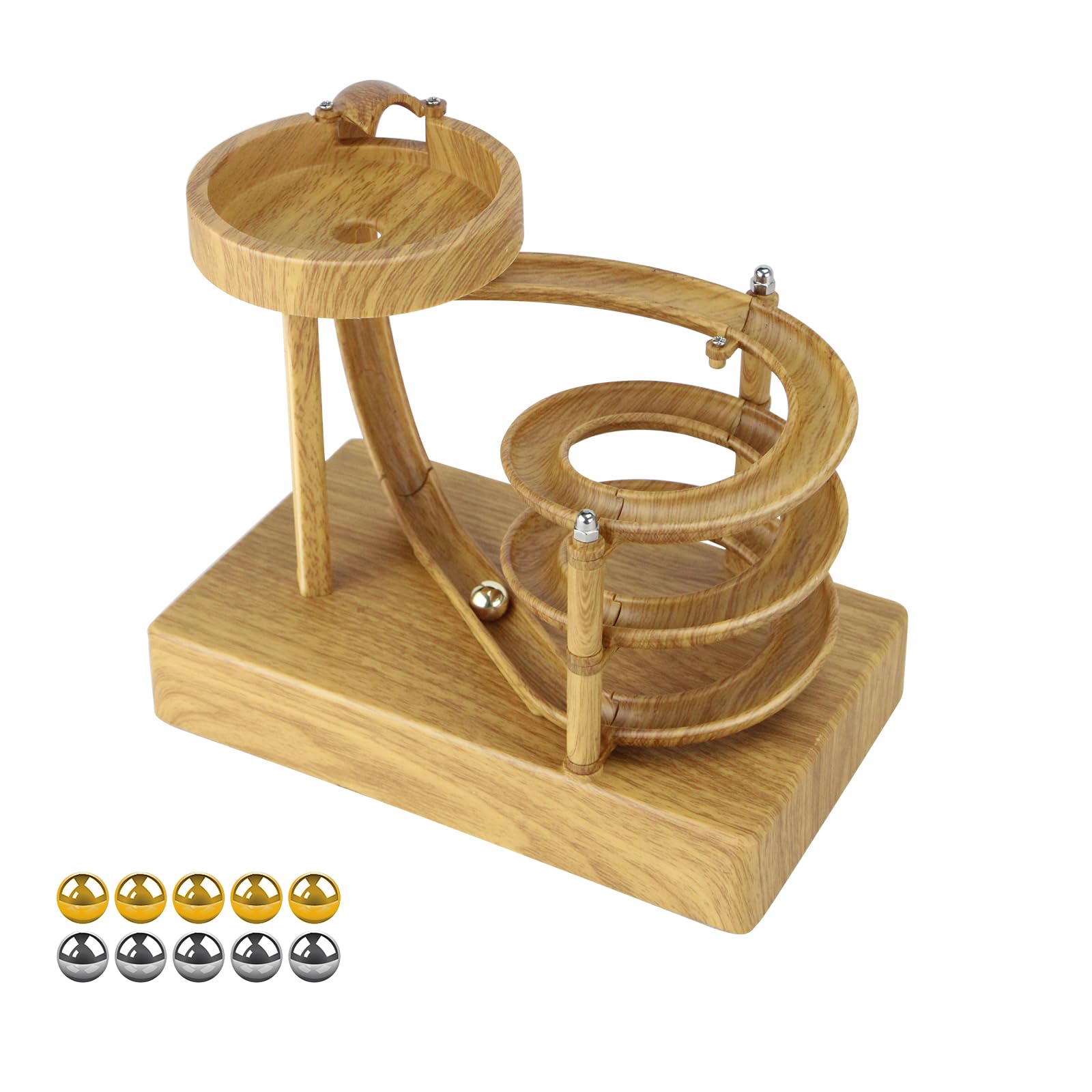 Kinetic Art Perpetual Motion Machine, Physical Balance Kinetic Energy Model, Newtons Science Physics Gadgets, Non-Stop Rolling Ball Toys, Balance Stress Relief Creative Gifts for Friends and Family