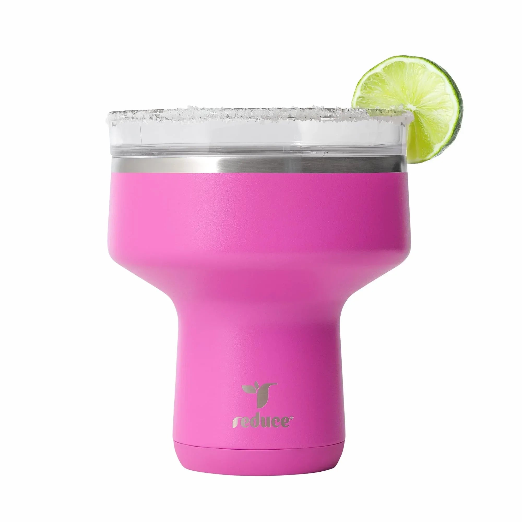 REDUCE Saltini 16 oz Cocktail Tumbler - Insulated Margarita Tumbler with Lid - Keeps Drinks Cold for 10 Hours - 360 Sippable Martini Glass Alternative - Shatterproof, Perfect for Parties - Sea Glass - Unique Gift Market