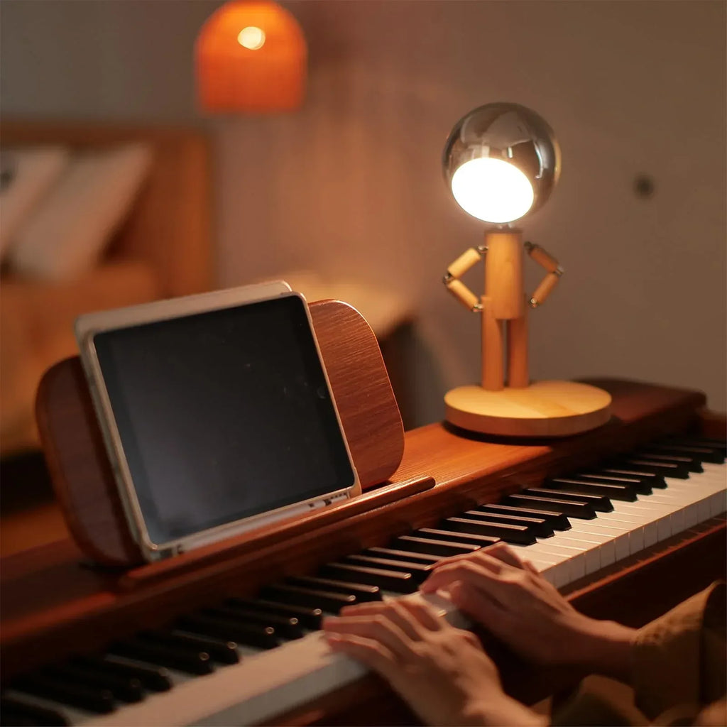 Cordless Table Lamp, Rechargeable Wooden Table Lamp with Touch Control & Adjustable Brightness, Cordless Decorative Bedside Lamp for Bedroom, Home Decor & Unique Gifts, Black Walnut - Unique Gift Market