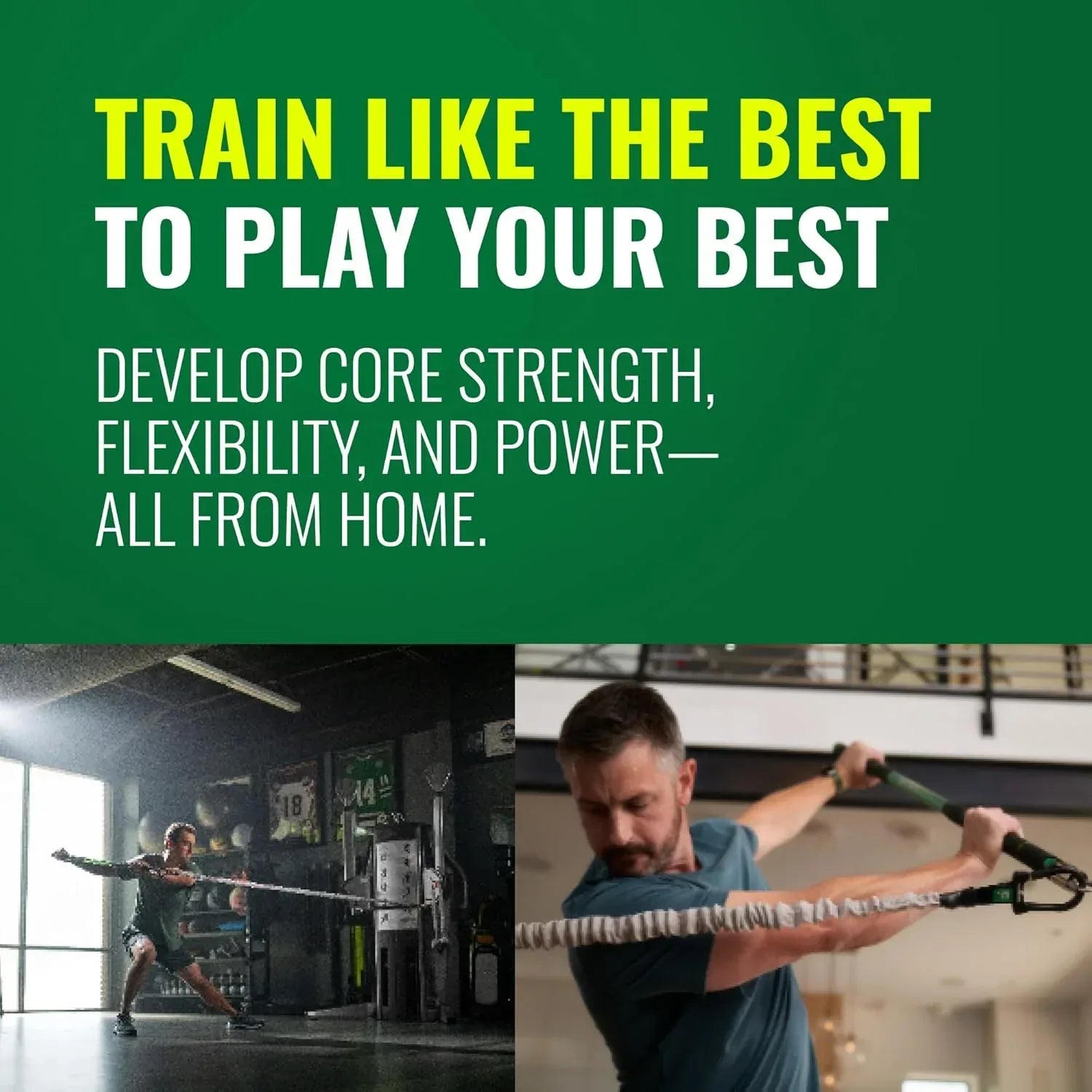 GolfForever Swing Trainer – Golf Training & Fitness System for Strength, Flexibility & Swing Power – Includes 30-Day Membership & Training Bar for Golf-Specific Workouts - Unique Gift Market