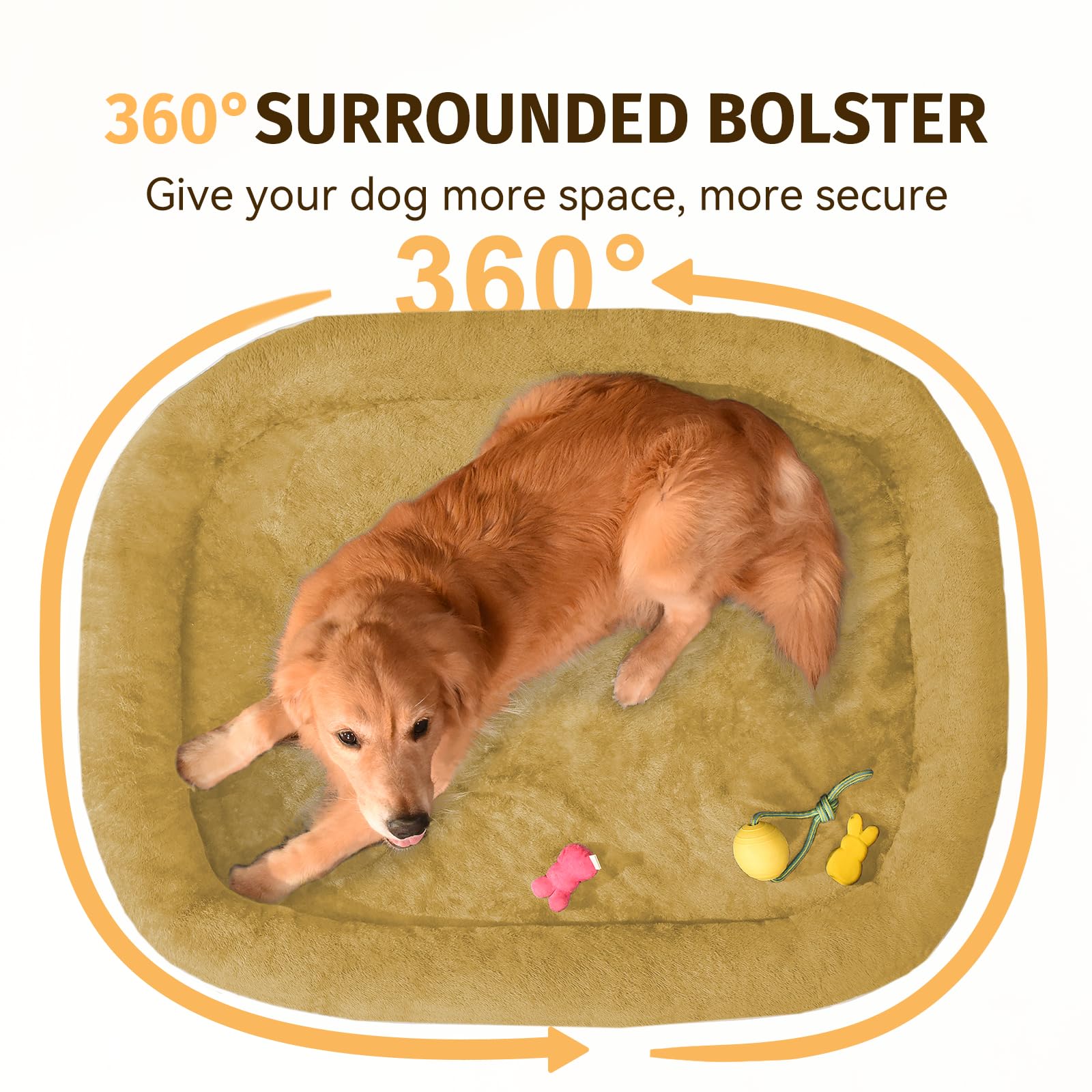 Giant Human Dog Bed for Adults and Pets, 74"x50"x12" Durable Memory Foam for Full-Body Comfort, Waterproof & Machine Washable Cover, Family Shared Lounger for Any Room, Grey