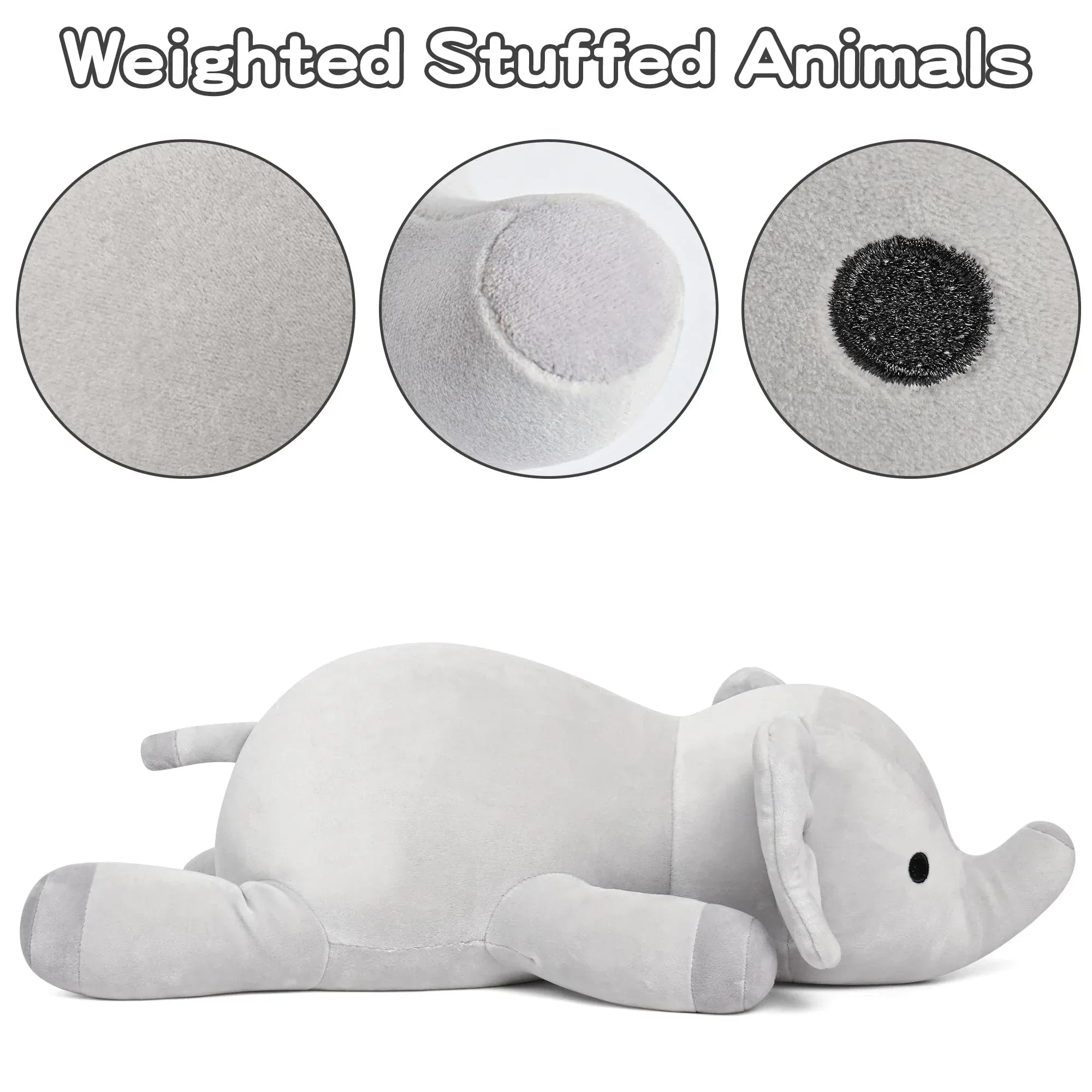 Wepop 5lbs Highland Cow Weighted Stuffed Animals, 22in Giant Highland Cow Gift Plush Toy,Adorable Stuffed Animal for Kids and Adults Highland Cattle Plushie Pillow Decor - Unique Gift Market