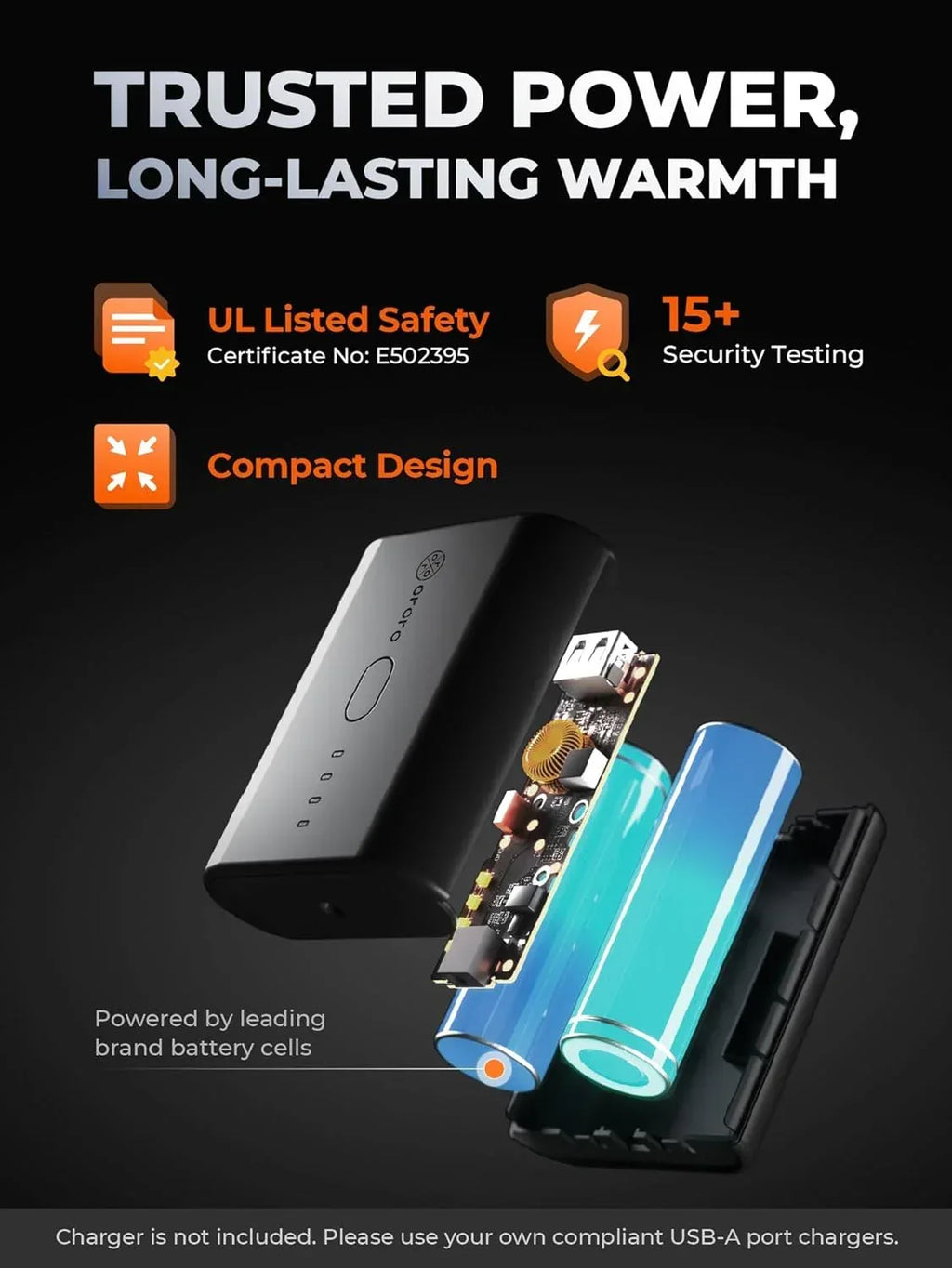 ORORO Men's Lightweight Heated Vest with USB-C Rechargeable Battery, Puffer Classic Heating Vest - Unique Gift Market