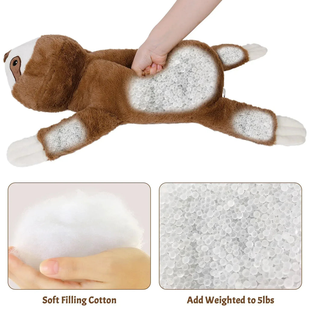 Wepop 5lbs Highland Cow Weighted Stuffed Animals, 22in Giant Highland Cow Gift Plush Toy,Adorable Stuffed Animal for Kids and Adults Highland Cattle Plushie Pillow Decor - Unique Gift Market
